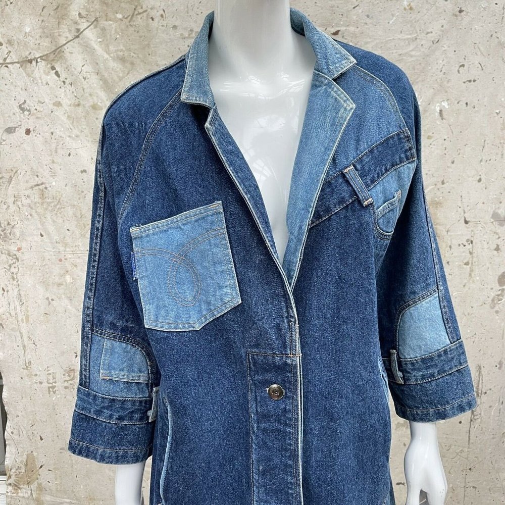 Vintage 80’s/90’s Deconstructed Jeans Denim Jacket, Small - Picture 5 of 6
